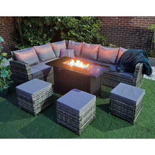 DREAMS LIVING LTD Rosen Wicker 9 - Person Garden Lounge Set