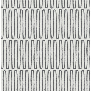 JOSS & MAIN Tiberias Charcoal Peel and Stick Wallpaper