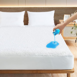 LINEN DEPOT DIRECT Terry Mattress Pad Waterproof and noiseless up to 12