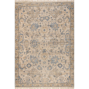 Lauren Liess x Rugs USA Marigold Vintage Tasseled Area Rug