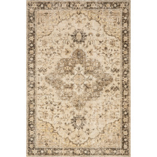 Lauren Liess x Rugs USA Amaryllis Medallion Machine Washable Area Rug