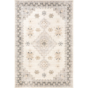 Lauren Liess x Rugs USA Clovebud Geometric Machine Washable Area Rug