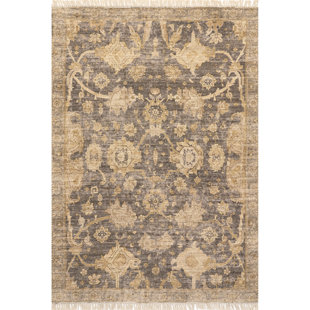 Lauren Liess x Rugs USA Marigold Vintage Tasseled Area Rug