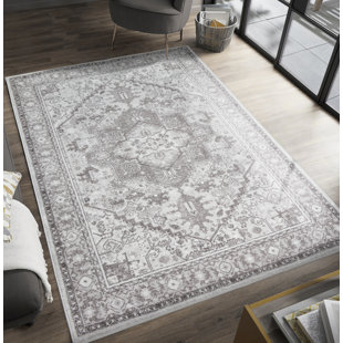 LATITUDE VIVE Cloyed Oriental Machine -made Area Rug