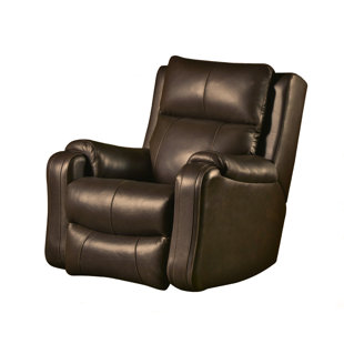 SOUTHERN MOTION Contour Genuine Leather Power Headrest Rocker Recliner with SoCozi