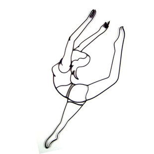 WORLD UNIQUE IMPORTS Handmade Modern People Wall Decor on Metal