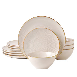 Mavis Joss & Main 12 Piece Dinnerware Sets, Dish Set for 4