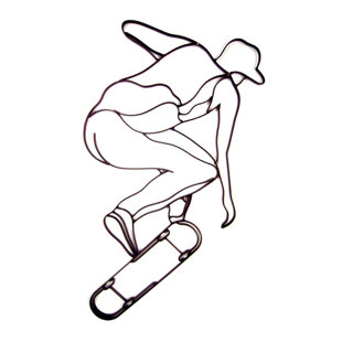 WORLD UNIQUE IMPORTS Handmade Modern People Wall Decor on Metal