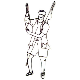 WORLD UNIQUE IMPORTS Handmade Modern People Wall Decor on Metal