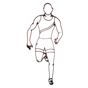 WORLD UNIQUE IMPORTS Handmade Modern People Wall Decor on Metal