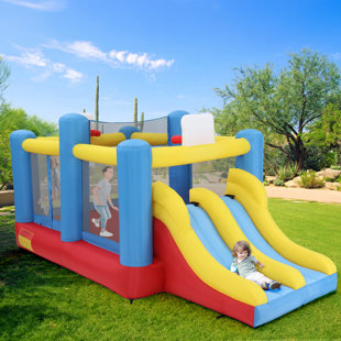 DREAMDWELL HOME 15'x7.8' x7.6' Bounce House,Inflatable Bounce House For Kids With Blower Included,Indoor/Outdoor Playhouse