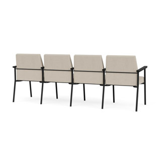 LESRO Mystic Waiting Reception 4 Seat Tandem Seating Metal Frame