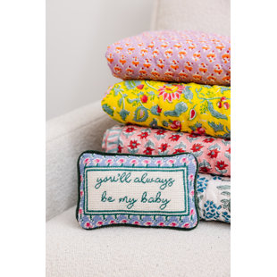 FURBISH STUDIO Floral Cotton Throw Pillow