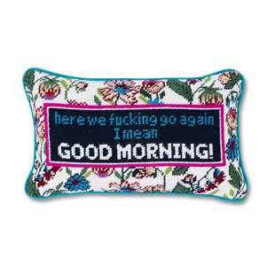 FURBISH STUDIO Floral Cotton Throw Pillow