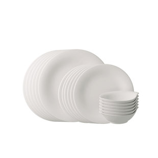LIKE BY VILLEROY & BOCH vivo - Villeroy & Boch Group Essential White Dinner-Set 18 teilig