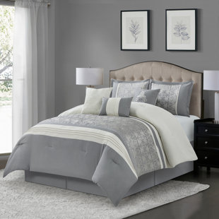 NANSHING AMERICA, INC Charley Microfiber 7 Piece Comforter Set