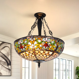 ASTORIA GRAND 5-light Dimmable Tiffany Chandelier