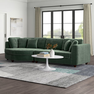 WADE LOGAN® Atossa 2 - Piece Slipcovered Corduroy Sectional