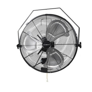 FOJOHSEN 18 In. 3 Speed High-velocity Metal Industrial Wall Mount Fan For Warehouse, Greenhouse, Workshop, Patio, Factory And Basement