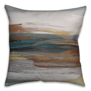 DESIGNS DIRECT CREATIVE GROUP Navy And Rust Indoor / Outdoor Pillow