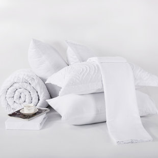 HOMECHOICE INTERNATIONAL GROUP Boho Chic Tufted Comforter Set With Sheet Set, 7 Pieces Modern Farmhouse Textured Bed In A Bag With Unique Pattern, Luxurious Elegant Bedding Set For Home Decor