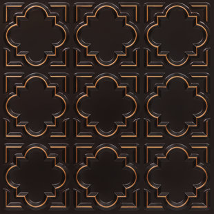FROMPLAINTOBEAUTIFULINHOURS Casablanca 24'' L x 24'' W PVC Ceiling Tile In Antique Copper