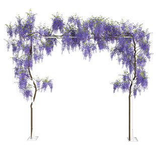 ZENCO HOMEGOODS White 99'' H x 96'' W Metal Arched Mounting Bracket