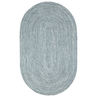 HIGHLAND DUNES Ulmer Braided Reversible Two-Tone Indoor Outdoor Runner or Area Rug