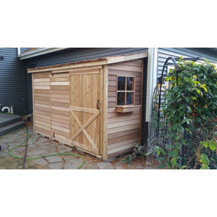 CEDARSHED Bayside Western Red Cedar Wood Lean-To Storage Shed