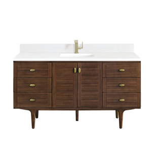 JAMES MARTIN VANITIES Amberly 60" Single Bathroom Vanity Set