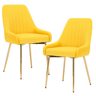 MERCER41 Kataleah Tufted Velvet Side Dining Chairs (Set of 2)