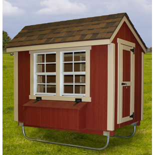 EZ-FIT SHEDS 24 Square Feet Chicken Coop with Nesting Box For Up To 8 Chickens