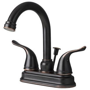 LAGUNA BRASS Two Handle Centerset Lavatory Faucet with Drain Assembly