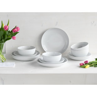 CREATABLE Allround 12 Piece Porcelain Dinnerware Set - Service for 4