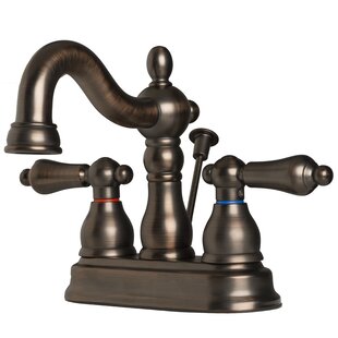 LAGUNA BRASS Two Handle Centerset Lavatory Faucet with Drain Assembly