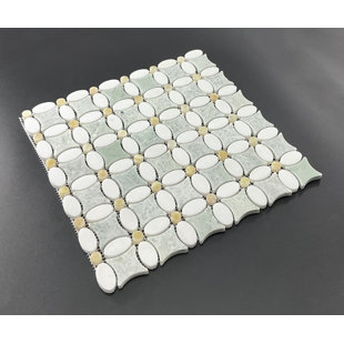 ES STONE Ming Green Marble Novelty Mosaic Wall & Floor Tile