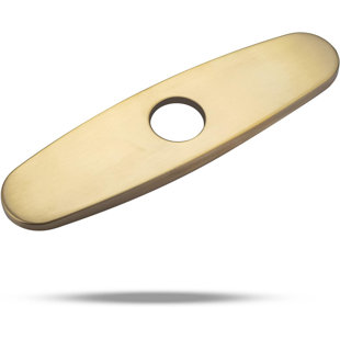 COLOURTREE 10" Brushed Gold Ovel Faucet Hole Cover