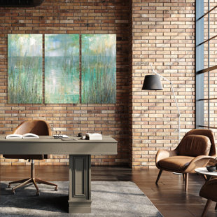 BEACHCREST HOME Morning Reflection von Ruane Manning - Leinwanddruck ohne Rahmen, Galerie-gewickelt, Giclée auf Leinwand