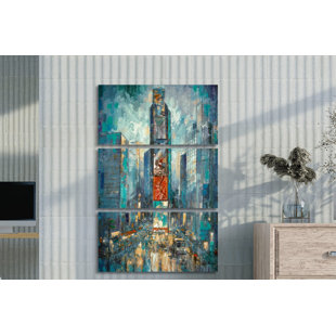 LARK MANOR Stadt der Lichter von Ruane Manning - Ohne Rahmen Galerieverpackte Leinwand Giclée auf Leinwand