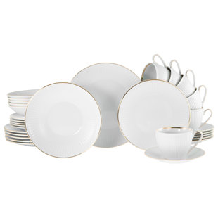 CREATABLE Valencia gold, 30 Piece Dinnerware Set with Mug (Set of 6)