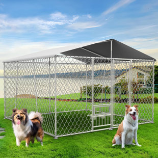 SAPPHOME Metal Yard Kennel With Door