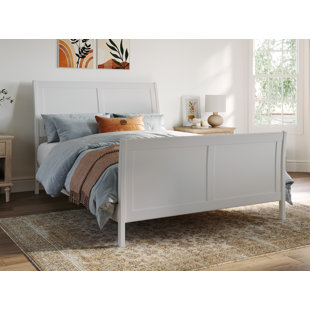 AFI FURNISHINGS Portland Solid Wood Low Profile Platform Bed with Matching Footboard