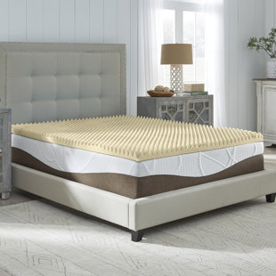 SLUMBER SOLUTIONS 2" Reversible Memory Foam Mattress Topper