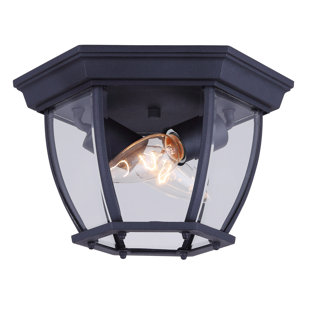 CANARM Black 2 - Bulb Outdoor Flush Mount