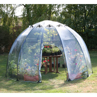 TIERRA GARDEN Haxnicks 11.5 Ft. W x 11.5 Ft. D Large Sunbubble Walk-in Greenhouse