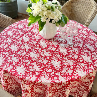 DECOR MANTRA Carmen Round Tablecloth