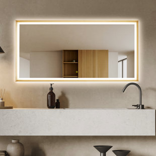 ALTAIR Apollo Anti-Fog Dimmable Bathroom/Vanity LED Lighted Wall Mirror in Aluminum