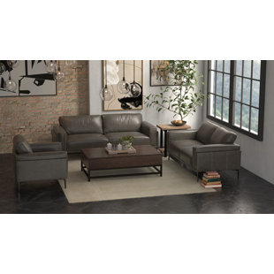 EMERALD HOME FURNISHINGS Rencher Midnight Noir Sofa Set