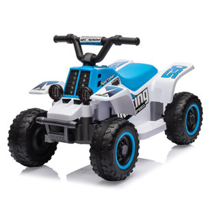 HETOY 6V Kids Ride On Electric ATV With LED Headlights