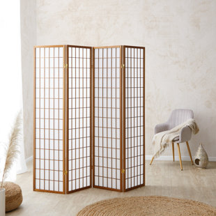WORLD MENAGERIE Room Divider Sawtelle Screen Partition Shoji Room Divider Wood